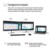 HP Series 5 Pro 23.8 inch FHD Monitor - 524pf, 60.5 cm (23.8 inch), 1920 x 1080 pixels, Full HD, LCD, 5 ms, Black, Silver