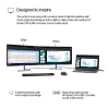 HP Series 5 Pro 524pf 23.8 inch (60.5 cm) Full HD 1920 x 1080 IPS monitor, 100 Hz, 5 ms, 350 cd/m², HDMI, DisplayPort, Jet Black/Silver
