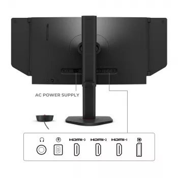 ZOWIE XL2566X+ computer monitor 62.2 cm (24.5 inch) 1920 x 1080 pixels Full HD Black