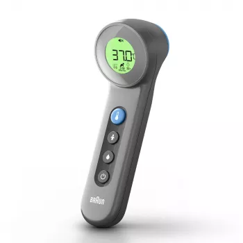 Braun BNT400 non-contact forehead thermometer, grey