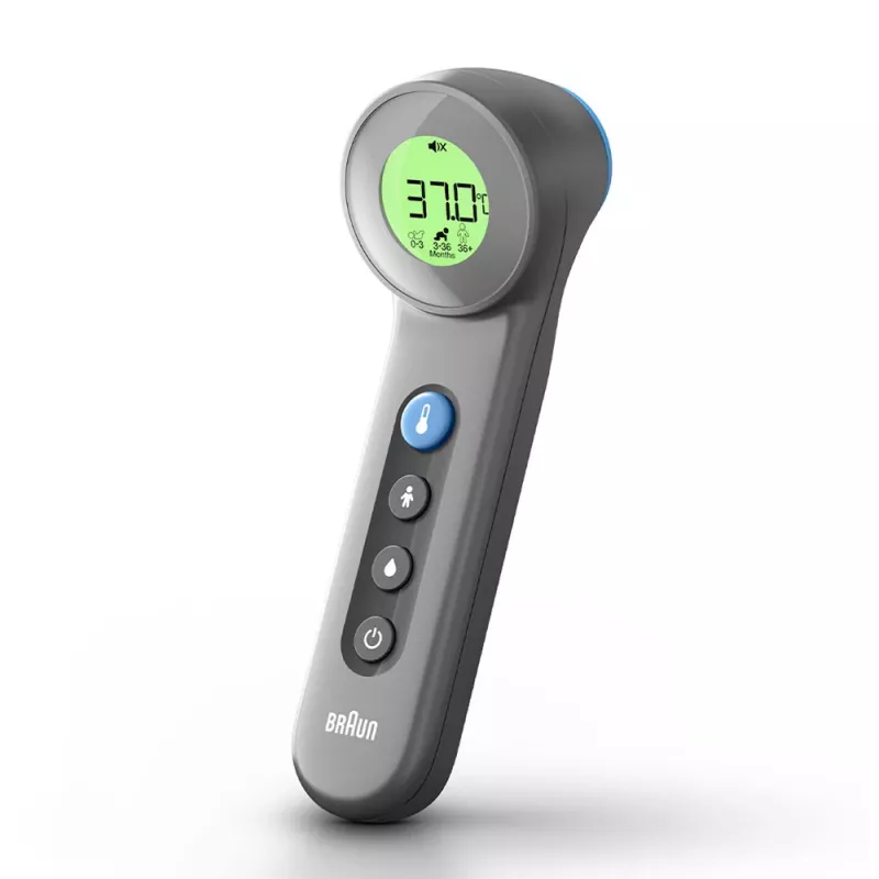Braun BNT400 non-contact forehead thermometer, grey