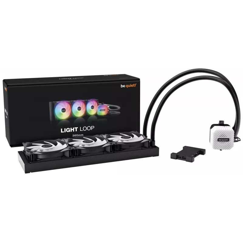 be quiet LIGHT LOOP 360mm Black Processor All-in-one liquid cooler 12 cm 1 pc(s)