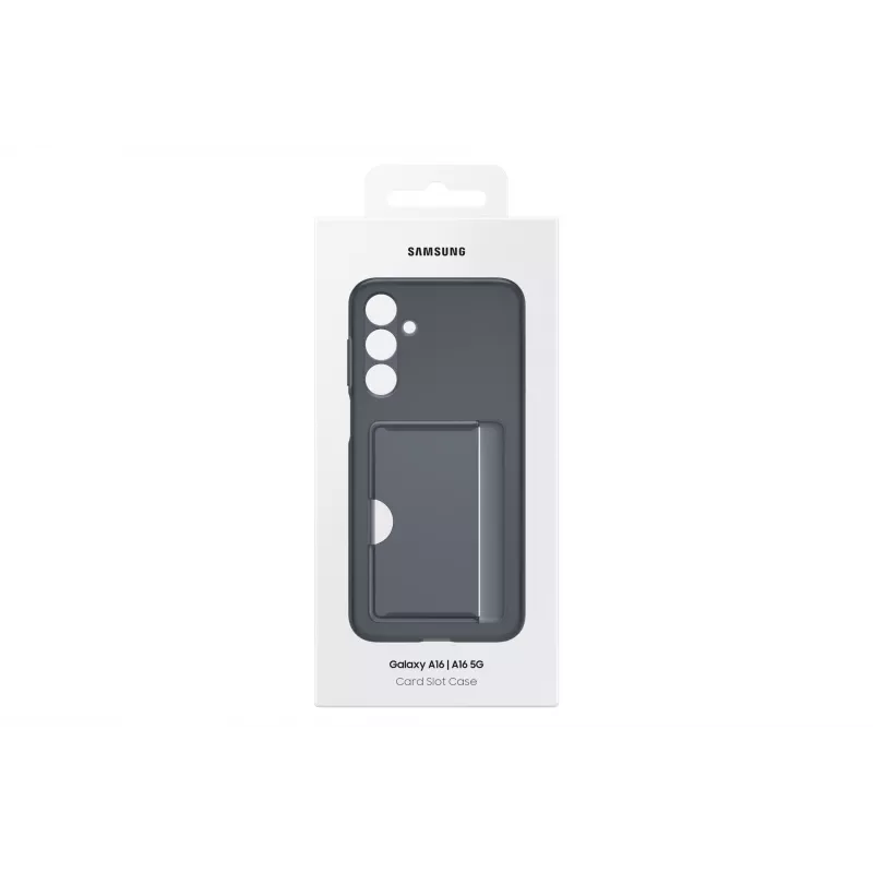 Samsung Galaxy A16 5G Card Slot Case Black, Cover, Samsung, Galaxy A16, 17 cm (6.7 inch), Black