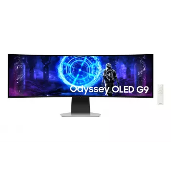 Samsung G95SD computer monitor 124.5 cm (49 inch) 5120 x 1440 pixels Dual QHD OLED Silver