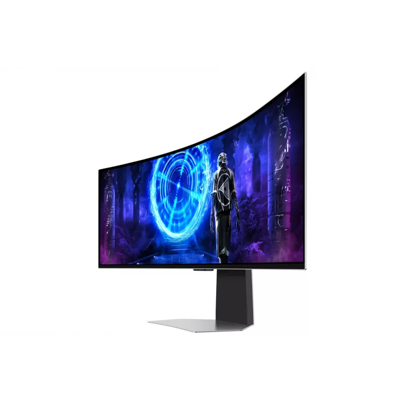 Samsung G95SD computer monitor 124.5 cm (49 inch) 5120 x 1440 pixels Dual QHD OLED Silver