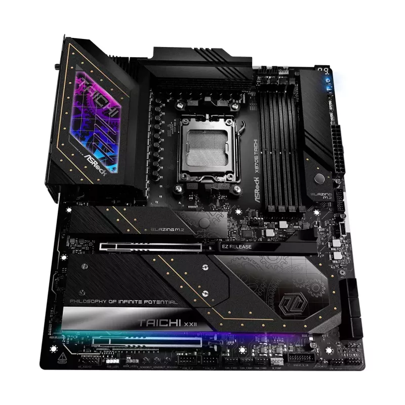 Motherboard ASRock X870E Taichi — AMD X870E, Socket AM5, Extended ATX, DDR5, 4 DIMM, up to 256GB, Wi‑Fi 7, 5Gb LAN