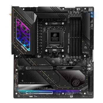 Motherboard ASRock X870E Taichi — AMD X870E, Socket AM5, Extended ATX, DDR5, 4 DIMM, up to 256GB, Wi‑Fi 7, 5Gb LAN