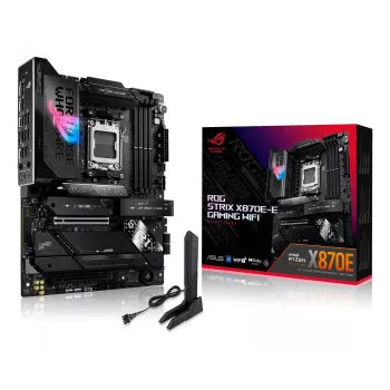 Motherboard ASUS ROG STRIX X870E-E GAMING WIFI ATX, AMD X870E, Socket AM5, DDR5, 4 DIMM, Wi‑Fi 7, Bluetooth 5.4, 5Gb LAN