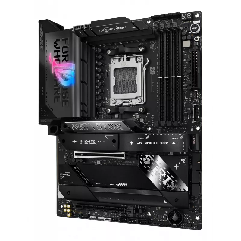 Motherboard ASUS ROG STRIX X870E-E GAMING WIFI ATX, AMD X870E, Socket AM5, DDR5, 4 DIMM, Wi‑Fi 7, Bluetooth 5.4, 5Gb LAN