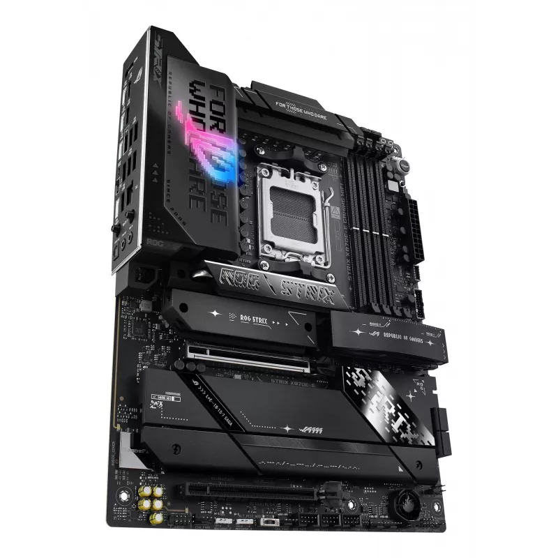 Motherboard ASUS ROG STRIX X870E-E GAMING WIFI ATX, AMD X870E, Socket AM5, DDR5, 4 DIMM, Wi‑Fi 7, Bluetooth 5.4, 5Gb LAN