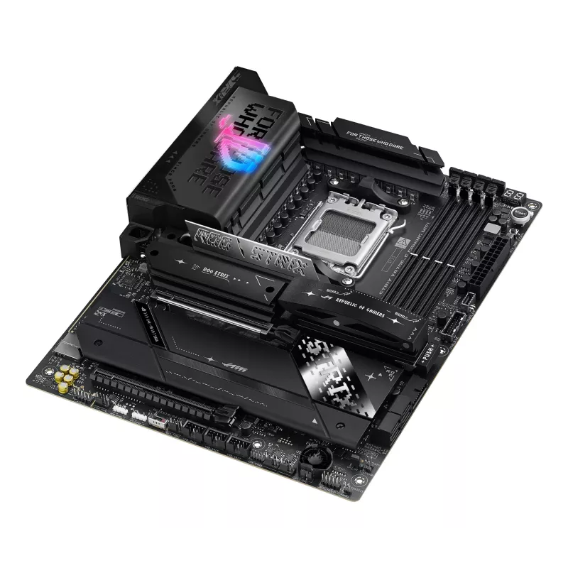 Motherboard ASUS ROG STRIX X870E-E GAMING WIFI ATX, AMD X870E, Socket AM5, DDR5, 4 DIMM, Wi‑Fi 7, Bluetooth 5.4, 5Gb LAN