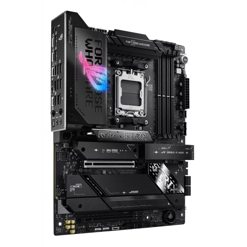Motherboard ASUS ROG STRIX X870E-E GAMING WIFI ATX, AMD X870E, Socket AM5, DDR5, 4 DIMM, Wi‑Fi 7, Bluetooth 5.4, 5Gb LAN