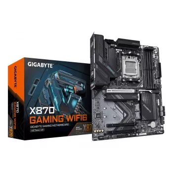 Motherboard GIGABYTE X870 GAMING WIFI6 ATX, AMD X870, Socket AM5, DDR5, 4x DIMM, up to 256 GB, Wi‑Fi 6, 2.5Gb LAN