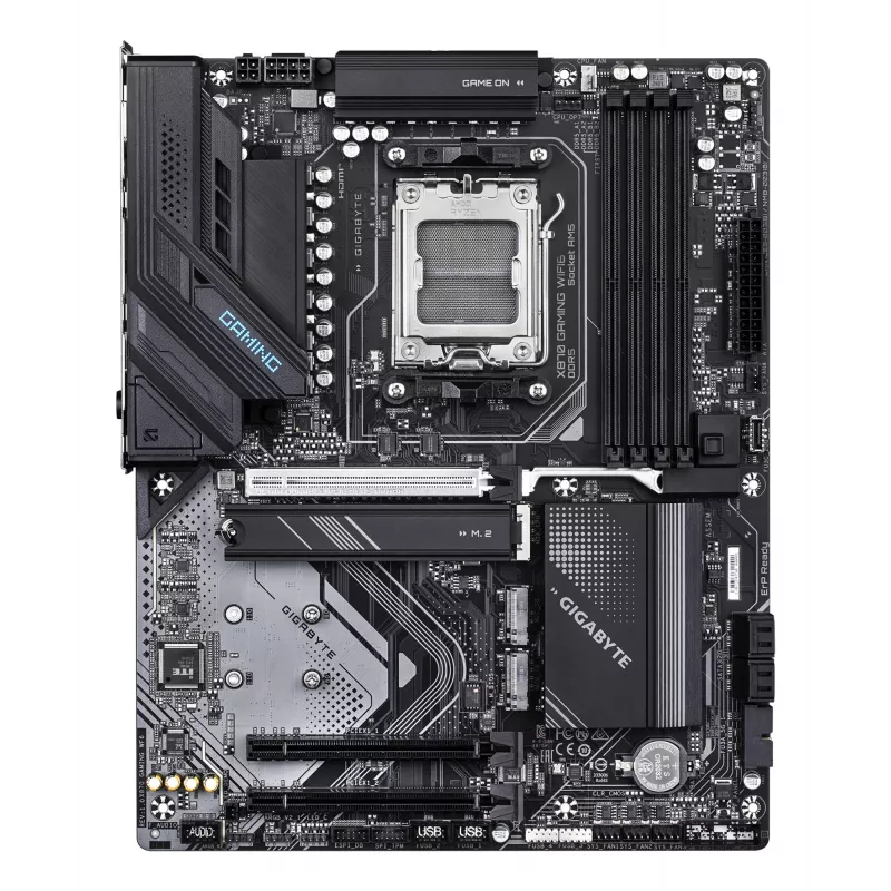 Motherboard GIGABYTE X870 GAMING WIFI6 ATX, AMD X870, Socket AM5, DDR5, 4x DIMM, up to 256 GB, Wi‑Fi 6, 2.5Gb LAN