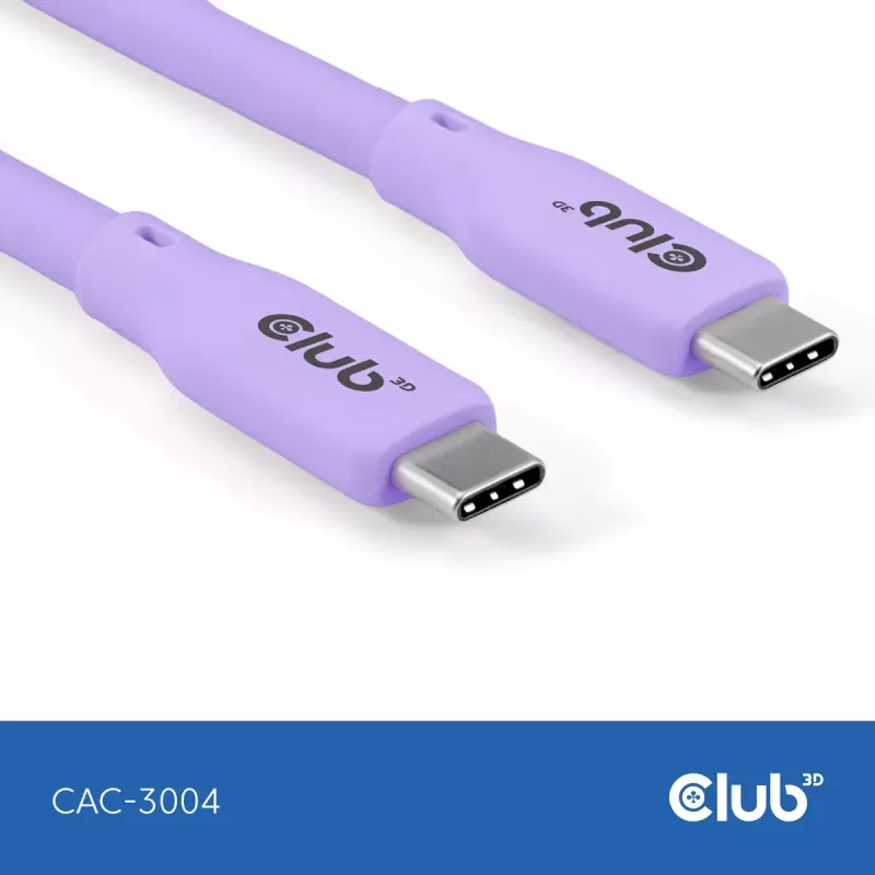 USB C cable CLUB3D CAC-3004 2m Purple