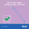 USB C cable CLUB3D CAC-3004 2m Purple