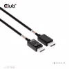 CLUB3D DisplayPort™ 2.1 Bi-Directional VESA DP80 Certified Cable 4K240Hz, 8K60Hz or 10K60Hz M/M 1.6m/5.25ft