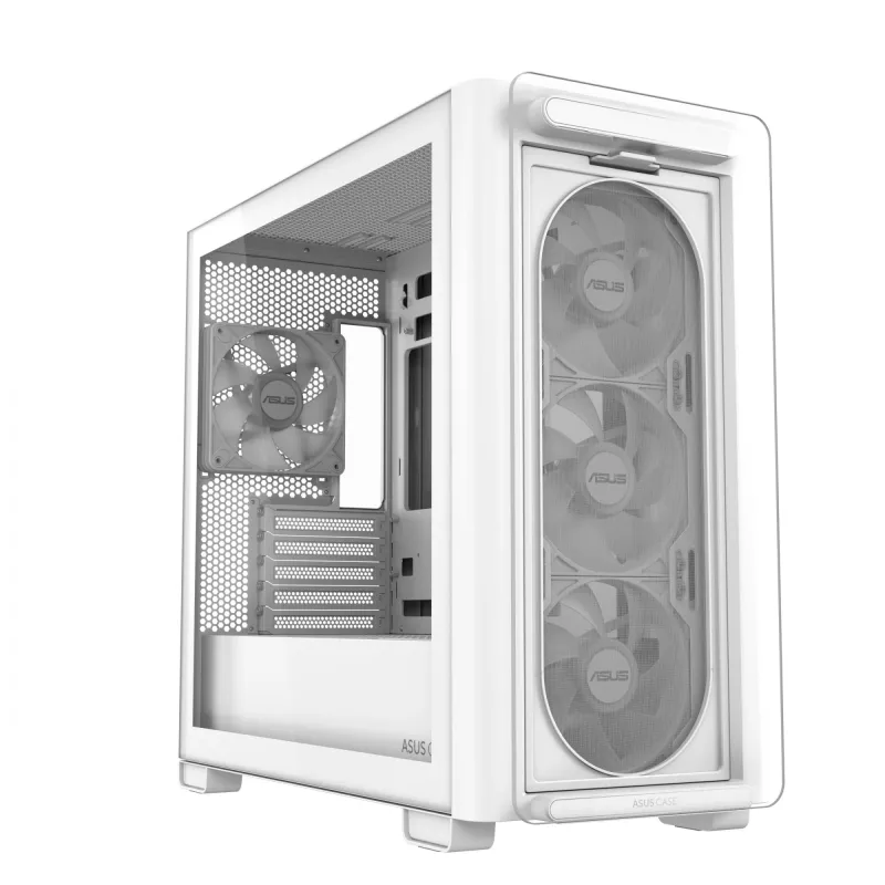 ASUS A23 PLUS TG ARGB WHITE, PC, White, micro ATX, Mini-ITX, Multi, 16.5 cm, 38 cm
