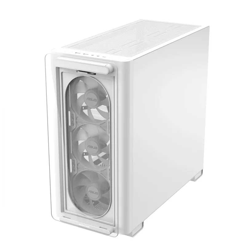 ASUS A23 PLUS TG ARGB WHITE, PC, White, micro ATX, Mini-ITX, Multi, 16.5 cm, 38 cm