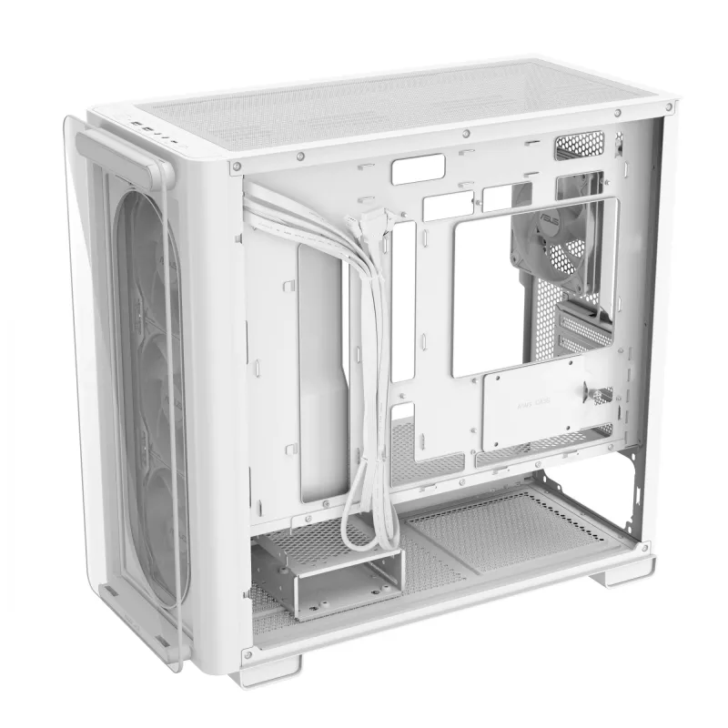 ASUS A23 PLUS TG ARGB WHITE, PC, White, micro ATX, Mini-ITX, Multi, 16.5 cm, 38 cm