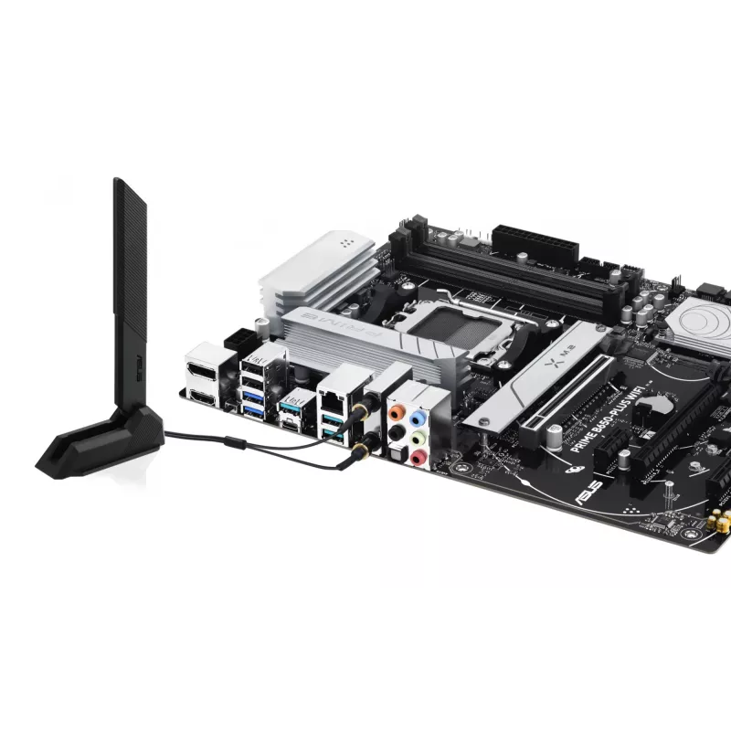 Motherboard ASUS PRIME B650-PLUS WIFI ATX — AMD B650, Socket AM5, DDR5, 4 DIMM, 192 GB, Wi‑Fi 6E, 2.5Gb LAN