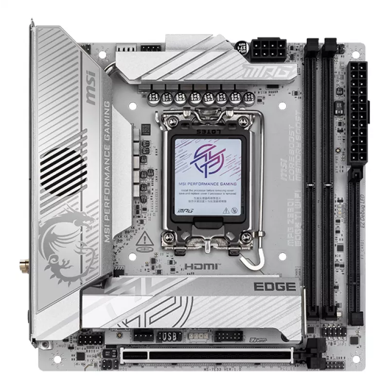 MSI MPG Z890I EDGE TI WIFI motherboard Intel Z890 LGA 1851 (Socket V1) mini ITX