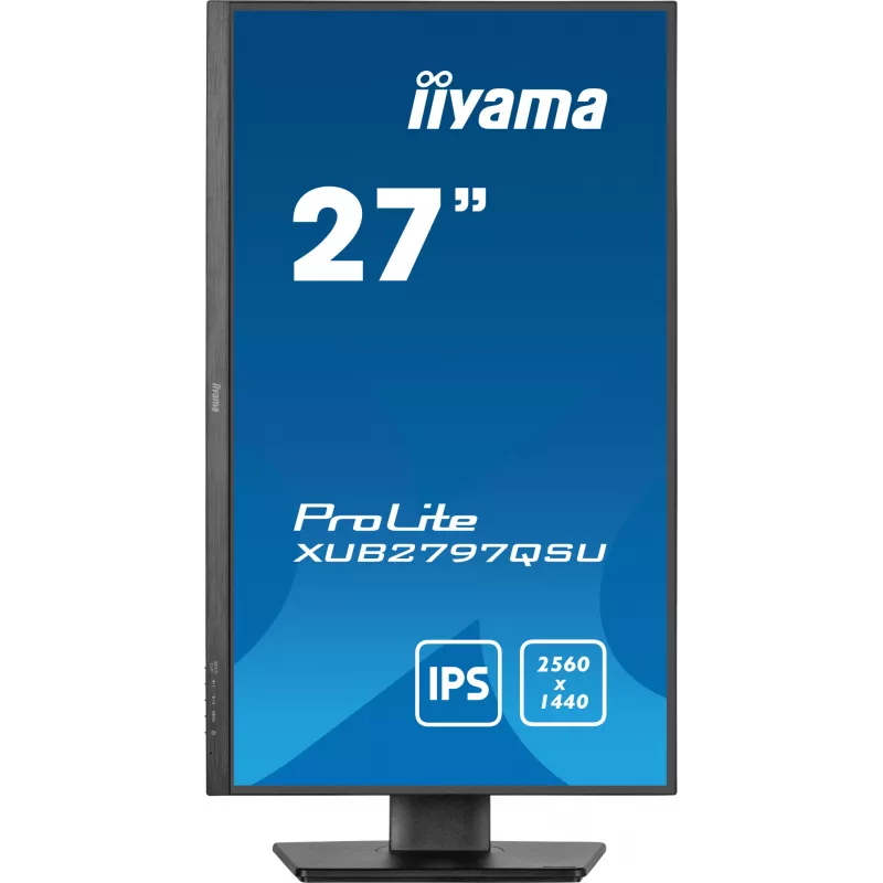 iiyama ProLite XUB2797QSU-B2 computer monitor 68.6 cm (27 inch) 2560 x 1440 pixels Quad HD LED Black