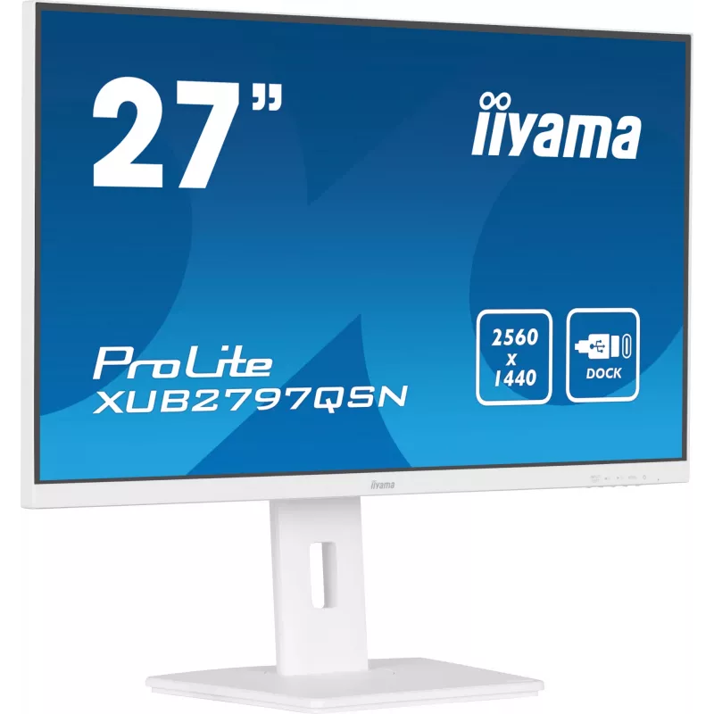 iiyama G-MASTER XUB2797QSN-W2 computer monitor 68.6 cm (27 inch) 2560 x 1440 pixels Quad HD LED White