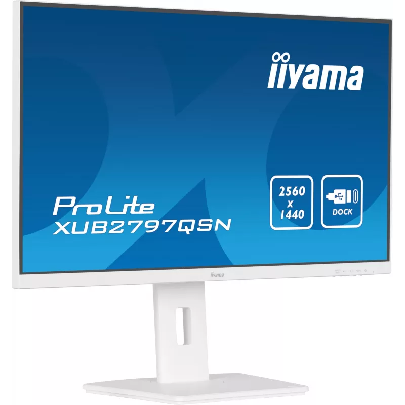 iiyama G-MASTER XUB2797QSN-W2 computer monitor 68.6 cm (27 inch) 2560 x 1440 pixels Quad HD LED White