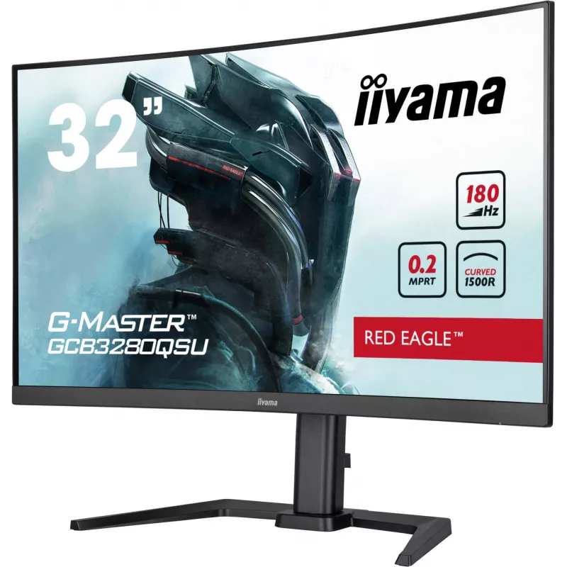 iiyama G-MASTER GCB3280QSU-B2 computer monitor 80 cm (31.5 inch) 2560 x 1440 pixels Dual QHD LED Black