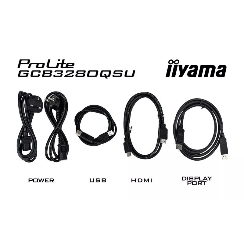 iiyama G-MASTER GCB3280QSU-B2 computer monitor 80 cm (31.5 inch) 2560 x 1440 pixels Dual QHD LED Black