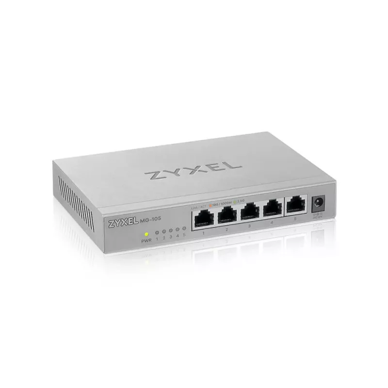 Zyxel XMG-105 Unmanaged 2.5G Ethernet (100/1000/2500) Grey