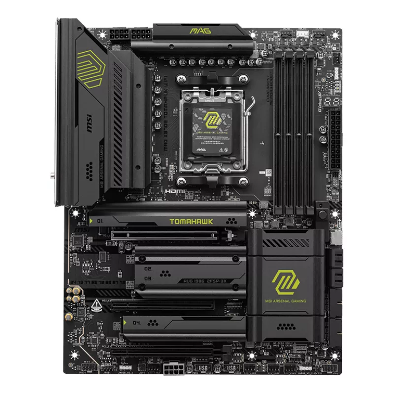 Motherboard MSI MAG X870E TOMAHAWK WIFI — AMD X870E, Socket AM5, ATX, 4x DDR5 DIMM, 4x M.2, Wi‑Fi, 5Gb Ethernet