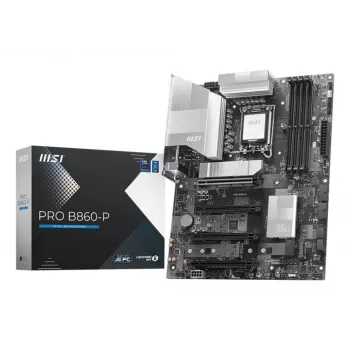 Motherboard MSI PRO B860-P — Intel B860, LGA 1851, ATX, DDR5, 4 DIMM, 3×M.2, 5Gb LAN, HDMI 2.1