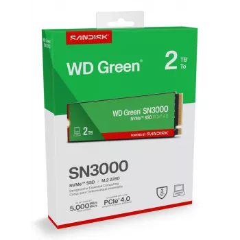 WESTERN DIGITAL SSD - WD Green SN3000 NVMe - 500GB - Pci-e Gen4 x4 - M.2 2280
