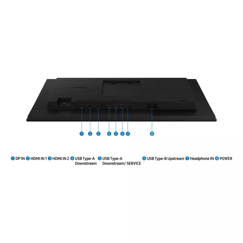 Monitor Samsung 24 inch S40GD LS24D400GAUXEN – 24 inch Full HD (1920×1080), IPS, 5 ms, 250 cd/m², USB hub, VESA, black