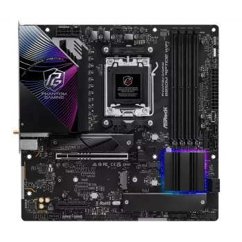 ASRock Motherboard B850M Riptide WiFi AM5 AMD B850 4 X DDR5 1 X HDMI 2.1 Tmds/frl 8g 1 X DisplayPort 1.4 With DSC mATX