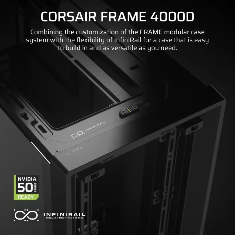 CORSAIR Mid-tower Geh Midi Frame 4000d Black