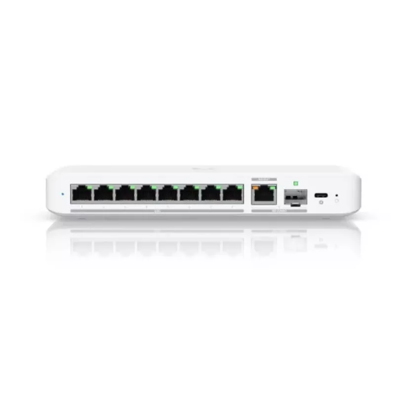 Managed switch UBIQUITI UniFi Flex 2.5G USW-FLEX-2.5G-8 — 8× 2.5G RJ‑45, 1× 10G SFP+, L2, 60 Gbps