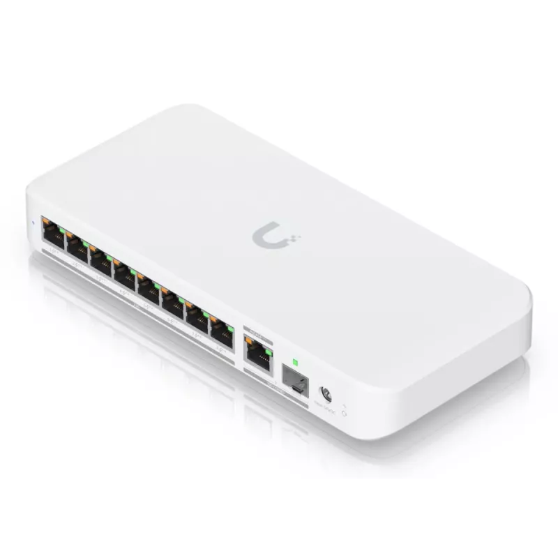 UBIQUITI NETWORKS UniFi Switch USW-Flex-2.5G-8-PoE 8x 2.5gbe RJ45, 1x 10gbe Sfp+ 196w