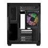 FSP S380-BA Case Mini Tower mITX, mATX Black ARGB, Micro Tower, PC, Black, micro ATX, Mini-ITX, SPCC, Tempered glass, Gaming
