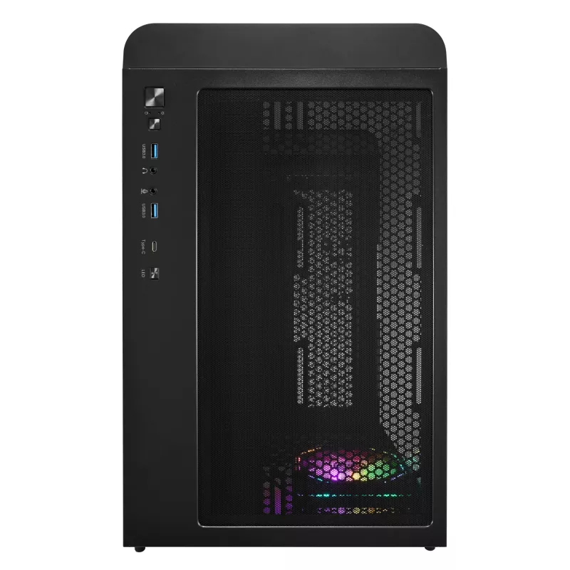 FSP S380-BA Case Mini Tower mITX, mATX Black ARGB, Micro Tower, PC, Black, micro ATX, Mini-ITX, SPCC, Tempered glass, Gaming