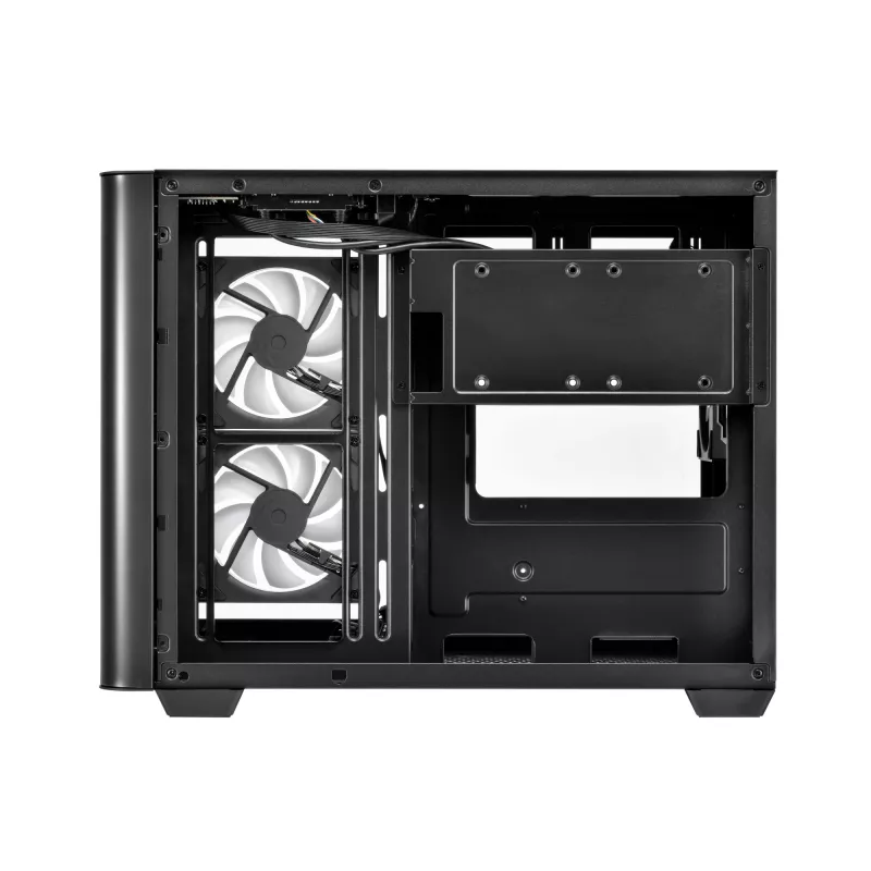 FSP S380-BA Case Mini Tower mITX, mATX Black ARGB, Micro Tower, PC, Black, micro ATX, Mini-ITX, SPCC, Tempered glass, Gaming