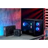 FSP S380-BA Case Mini Tower mITX, mATX Black ARGB, Micro Tower, PC, Black, micro ATX, Mini-ITX, SPCC, Tempered glass, Gaming