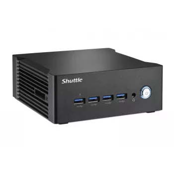Shuttle Nano PC NA10H7, AMD Ryzen™ 7-8845HS APU, Radeon780M , 2xHDMI, 2xUSB-C 4.0(DP), 2x2.5Gbit LAN, 24/7 permanent operation, incl. VESA