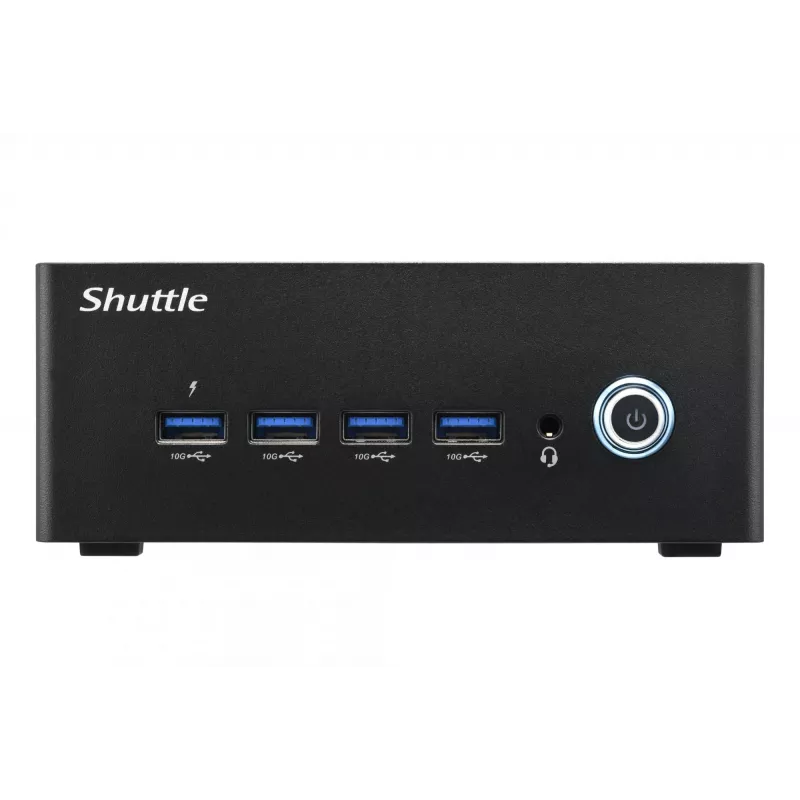Shuttle Nano PC NA10H7, AMD Ryzen™ 7-8845HS APU, Radeon780M , 2xHDMI, 2xUSB-C 4.0(DP), 2x2.5Gbit LAN, 24/7 permanent operation, incl. VESA