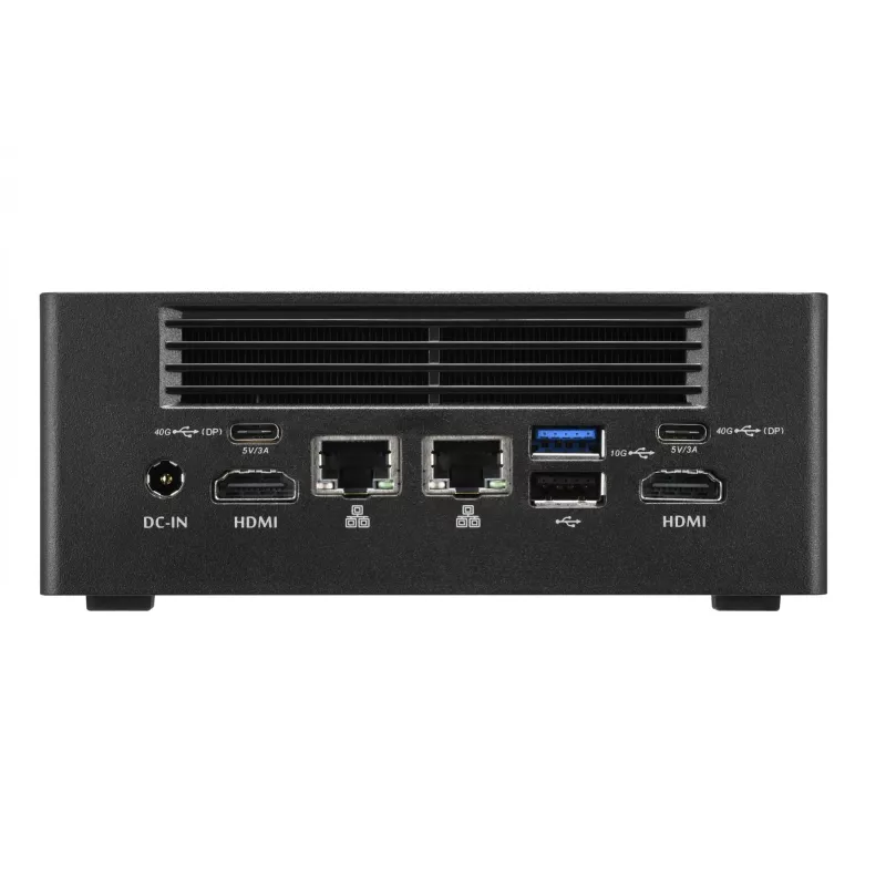 Shuttle Nano PC NA10H7, AMD Ryzen™ 7-8845HS APU, Radeon780M , 2xHDMI, 2xUSB-C 4.0(DP), 2x2.5Gbit LAN, 24/7 permanent operation, incl. VESA