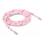 CLUB3D USB-C® Beaded Cable Pink, 2 m, USB C, USB C, 0.48 Gbit/s, Pink