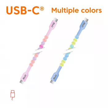 CLUB3D USB-C® Beaded Cable Pink, 2 m, USB C, USB C, 0.48 Gbit/s, Pink