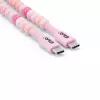 CLUB3D USB-C® Beaded Cable Pink, 2 m, USB C, USB C, 0.48 Gbit/s, Pink